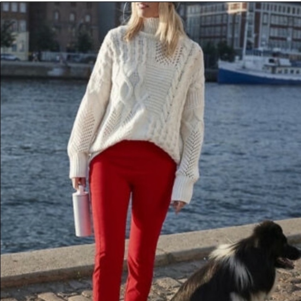 44. Athleta Cashmere Wool Bedford Chunky Cable Sweater